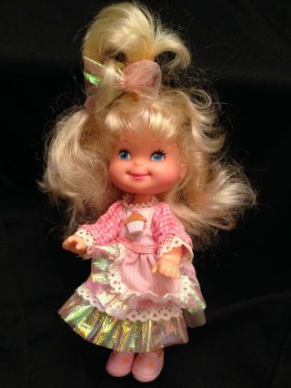 Vintage 1988 Mattel Cupcake Cherry Scented Merry Muffin Blonde Doll 6 "
