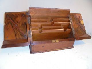 Antique Walnut Stationery Cabinet,  Writing Box,