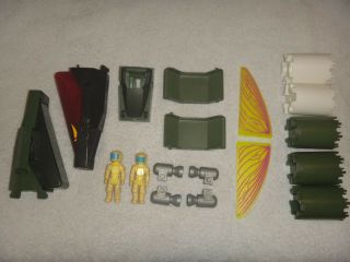 Construx Vintage Fisher Price Figure Canopy Ship Parts Wings Boosters And More