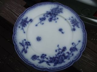 Lovely Antique Flow Blue 10 " Plate,  England? Can 