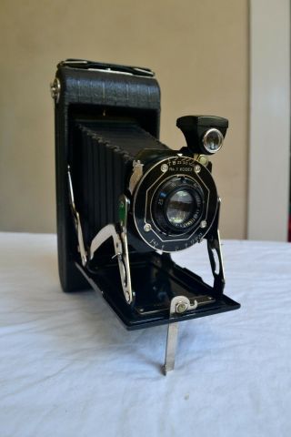 Vintage Antique Kodak Junior Six - 16 Folding Camera 1935 - 37 Art Deco
