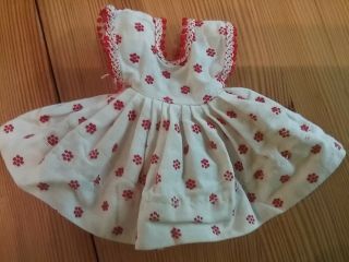 Vintage Cosmopolitan Ginger 8 inch Doll Dress,  White and Red 2