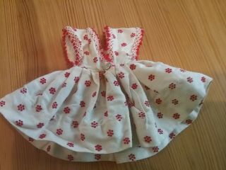 Vintage Cosmopolitan Ginger 8 inch Doll Dress,  White and Red 4
