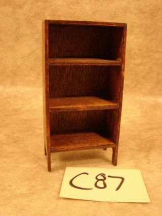 C87 Vintage Dollhouse Miniature Furniture Wooden Large Shelf Case