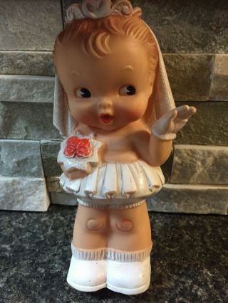 Rare Vintage Alan Jay Bride Squeak Doll Toy