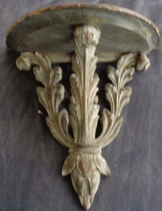 Antique Carved Wood Sconce Shelf - Old Shelf Gdc - Art Deco Style