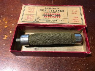 Antique Tomlinson Union 12 Gauge Shotgun Cleaner W/ Box Brass