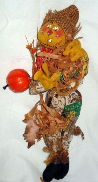 Vintage 1971 Annalee Scarecrow Doll.