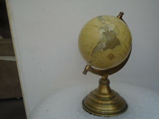 Splendid Vintage Small Legend Desk Top Globe With Metal Stand 9.  5 " Globe