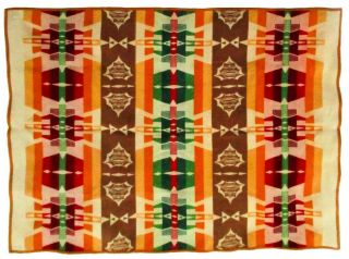 Pendleton (oregon) Early 20th Cent C1921 Vint Cayuse Indian Trade Wool Blanket