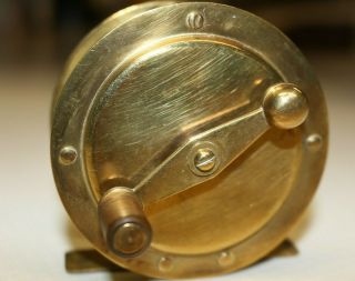 The Milbro Vintage English Brass Fly Fishing Reel,  2 3/4 " Vg With History