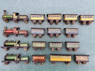 Early 20th Century.  Antique German Tin Litho Toy Trains