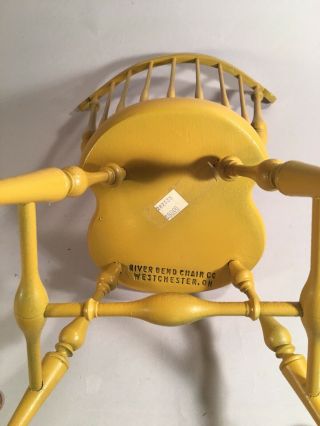 Vintage Riverbend Chair Co.  Miniature Doll Salesman Sample Chair 8
