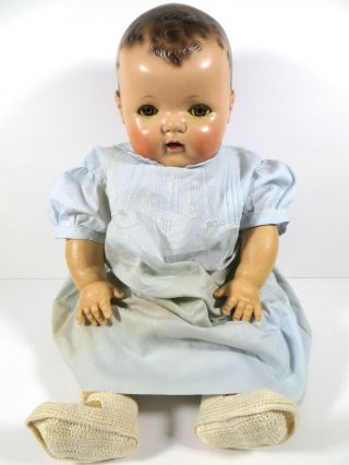 19 " Effanbee Vintage Dy - Dee Baby Doll In Blue