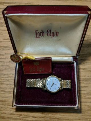 Vintage Lord Elgin Mens Wrist Watch