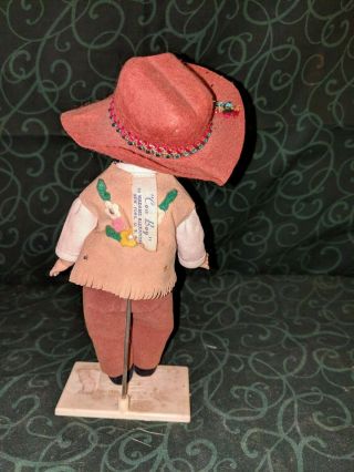 Vintage Madam Alexander Doll Cow Boy Bent Knee W/Stand - 8 