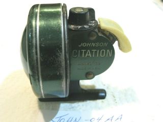 Johnson Citation 110b Vintage Spin Casting Reel Made In Usa Old Good