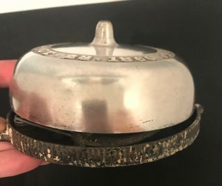 Taylor’s Patent October 23,  1860 crank doorbell Brass Cast Iron Porcelain Knob 3