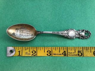 Antique Sterling Silver Souvenir Spoon Elks Home Salinas Kansas Bpoe 19 Grams