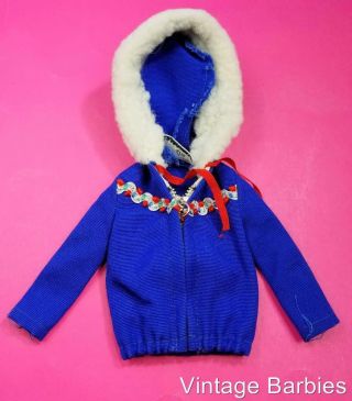 Barbie Doll Ski Queen 948 Jacket Near Vintage 1960 