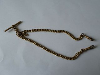 Antique Circa Late 19th Or Early 20th Century Double Pocket Watch Albert Chain