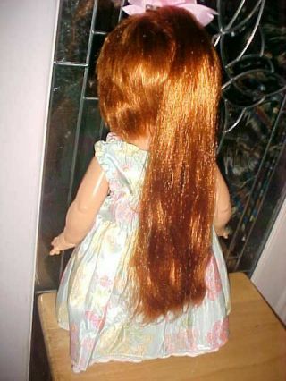 1973 IDEAL BABY CRISSY DOLL GROWING RED HAIR 22 