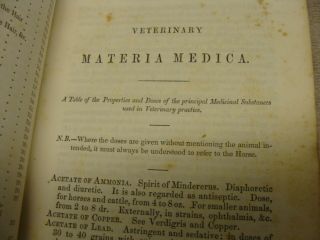 1853 antique Henry BEASLEY Druggist ' s General Receipt Book VETERINARY MEDICINE 6