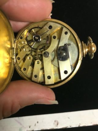 Antique 1800 ' s 18K Yellow Gold MJ Tobias Liverpool Ships Key Wind Pocket Watch 6