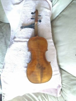 Old Antique Stamped Hopf 4/4 Violin For Repair