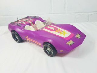 Vintage 1975 Mattel Barbie Starvette Purple Corvette Car
