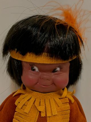 2 Vintage Canadian Native Indien Art Eskimo Dolls RARE 3