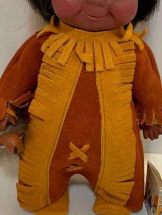 2 Vintage Canadian Native Indien Art Eskimo Dolls RARE 4