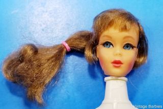 Brunette Talking Barbie Doll Head Only 1115 Tlc Vintage 1960 