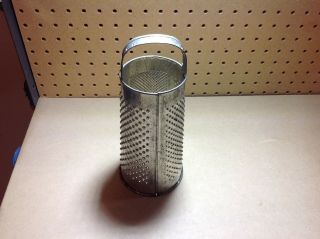 Antique Vintage Round Food Grater/shredder Fro Cheese And Vegetables