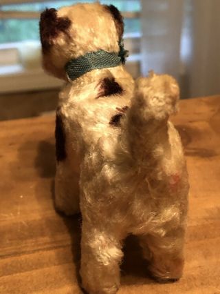 Vintage Mohair Miniature Terrier Dog for Antique Doll German 4