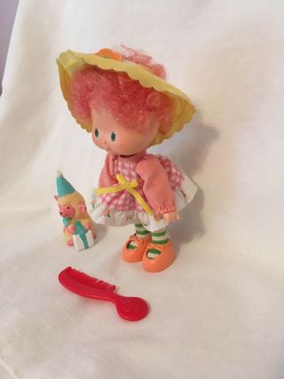 1980s strawberry shortcake Party Pleaser Peach Blush With Belle Lamb. 3
