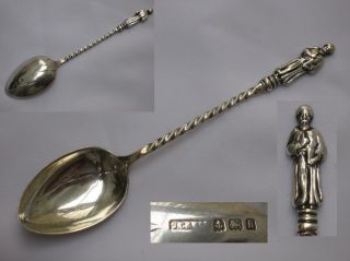 Fine Edwardian 1907 English Antique Sterling Silver Apostle Spoon J Collyer.