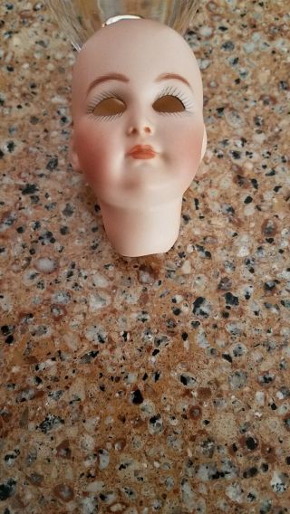 Vintage 117 Hand Painted Porcelain Or Bisque Doll Head 3 "