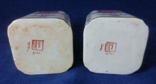 Antique EDME SAMSON France 2 PERFUME BOTTLES,  TRINKET BOX Hand Painted Porcelain 6