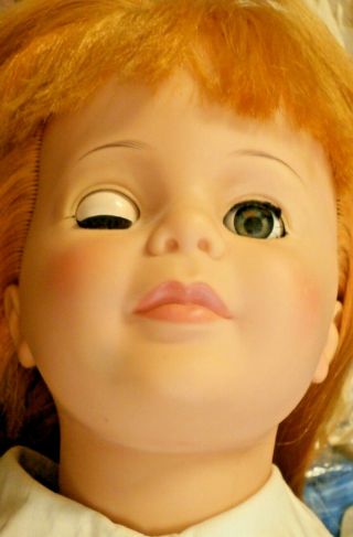 1959 IDEAL Patti Playpal Carrot Top Orange Hair for T.  L.  C.  eye rep 12