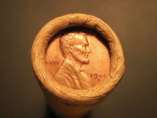 1946 - S Au Unc Roll Of Lincoln Wheat Cents Uncirculated Antique Pennies