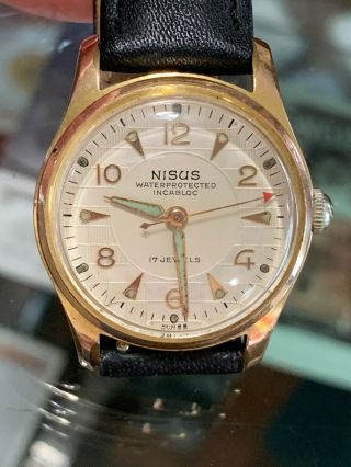 Vintage Nisus Swiss Nurses Wrist Watch,  Runs