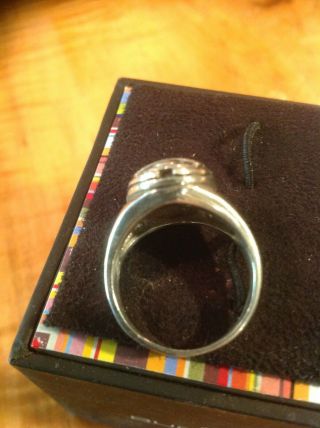 Men’s antique Sterling Silver Scarab Ring 6