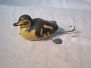 Vintage Old Plastic Fishing Lure Cree Duck