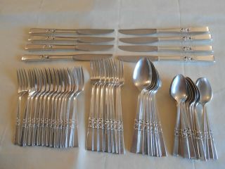 Oneida Community " Morning Star " Silver Plated Grille Set - Service For 8