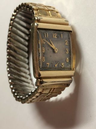 Vintage Hamilton 982 Movement 19 Jewel Mechanical Watch - Running - 14k Gf