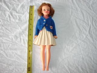 Vintage Doll 12 Inch Ideal Toy Co Tammy Family Brown Hair Outfit Clothing