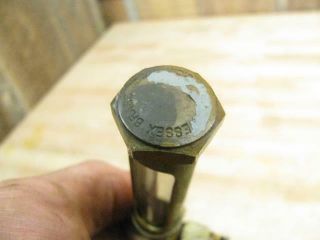 Antique Vintage Hit & Miss Gas Engine Brass Essex Oil Level Sight Glass 4