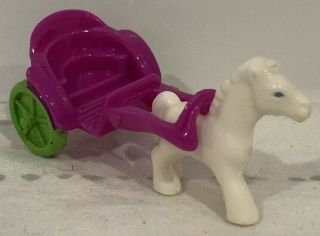 Vintage 1994 Polly Pocket Light - Up Magical Mansion Flash Horse & Carriage Only 2