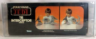 Vintage Star Wars Boxed ROTJ TIE Interceptor AFA 80 NM,  11179105 2